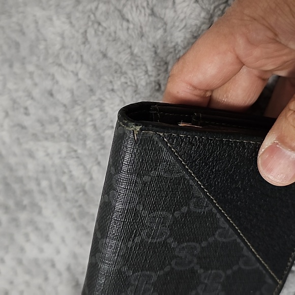 Rare Vintage GUCCI ANNIVERSARY long wallet with coin pouch. - Picture 11 of 12